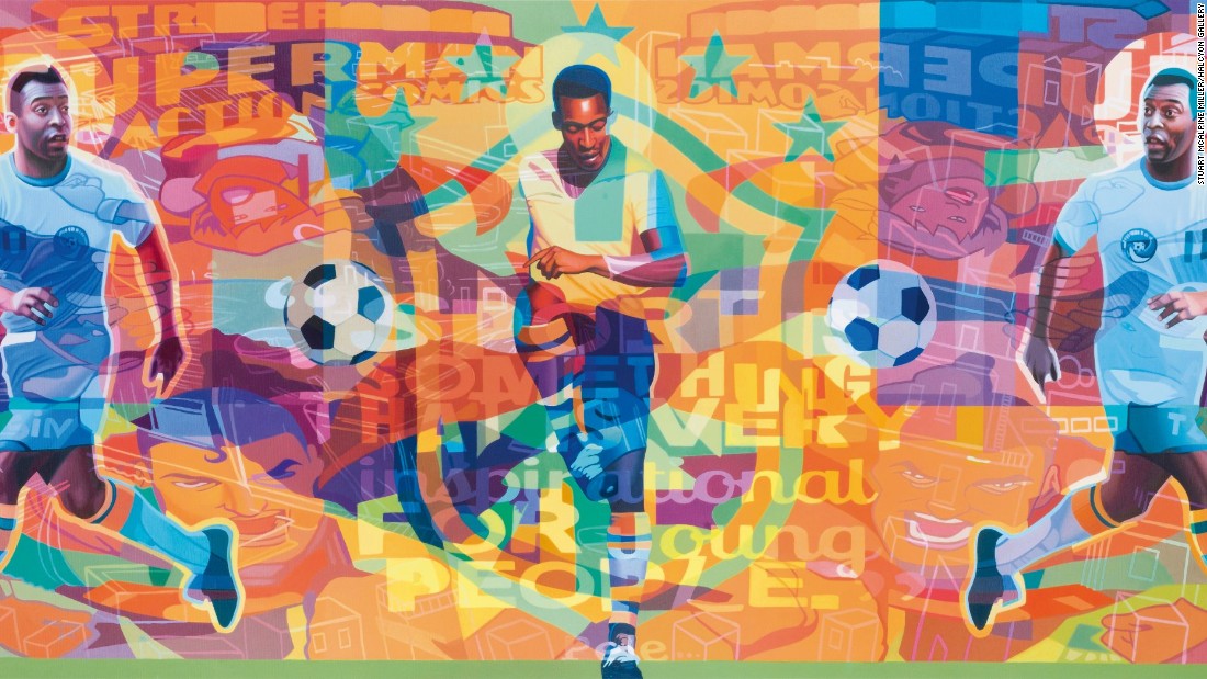 Stuart McAlpine Miller&#39;s Pele Triptych captures the color and passion Pele played with throughout his 21-year career. Asked how he thinks the game has changed, the Brazilian told CNN: &quot;In the past, it was a profession filled with love, now it&#39;s just a profession.&quot;