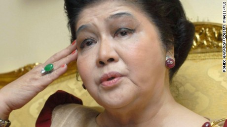 Former first lady Imelda Marcos talks at her apartment in Manila in 2007. For 20 years as first lady of the Philippines she lived a fairytale existence only to see it all disappear in a whirlwind of public outrage over the greed and excesses of the Marcos years. Through it all Imelda rode the storm. 