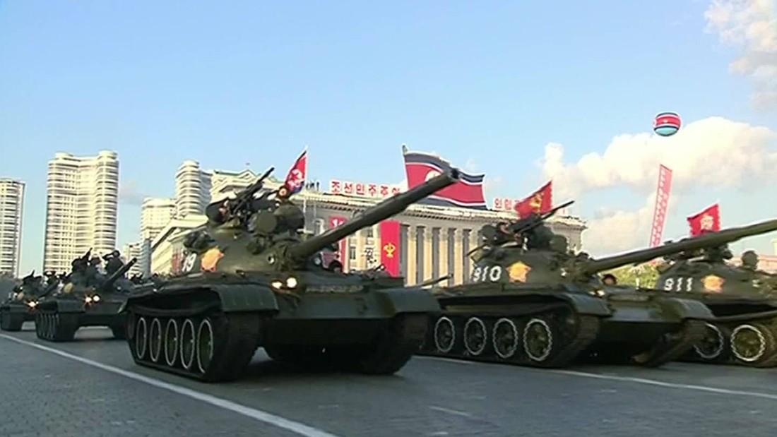 North Korea Stages Biggest Ever Military Parade Cnn Video 1392