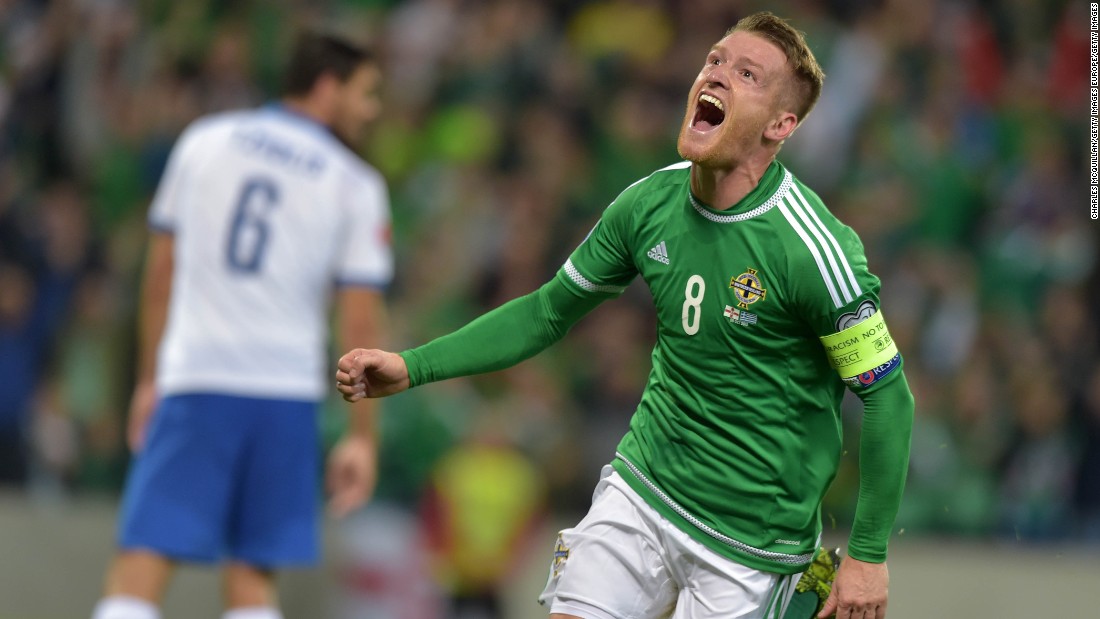 Northern Ireland reached its first major tournament in 30 years, topping Group F by one point from Romania. 