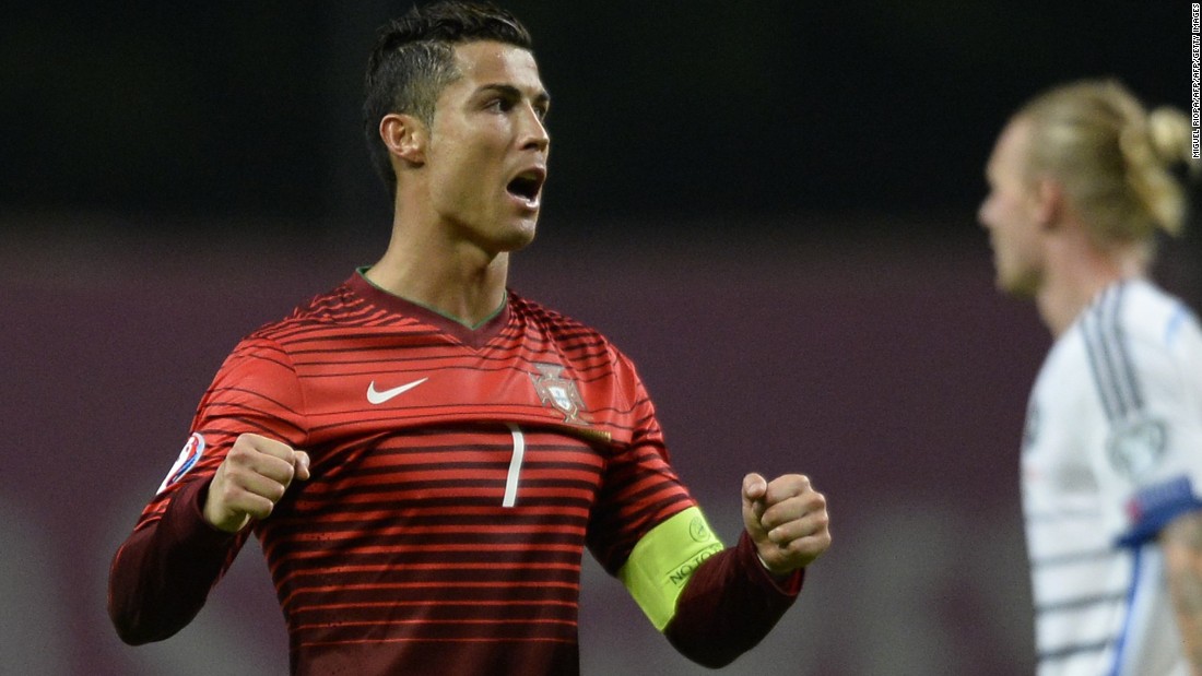Portugal captain Cristiano Ronaldo&#39;s five goals helped his country top Group I. The 2004 finalist won seven games in a row, after losing its opening match to Albania. Third-placed Denmark went into the playoffs.