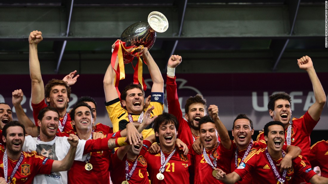 Spain is looking to win an unprecedented third European title in a row, having won the competition in 2008 and 2012. The 2010 World Cup winners topped Group C with ease -- winning nine games in row.
