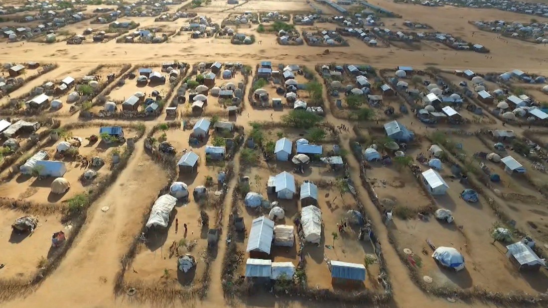 From the air The world's largest refugee camp CNN Video