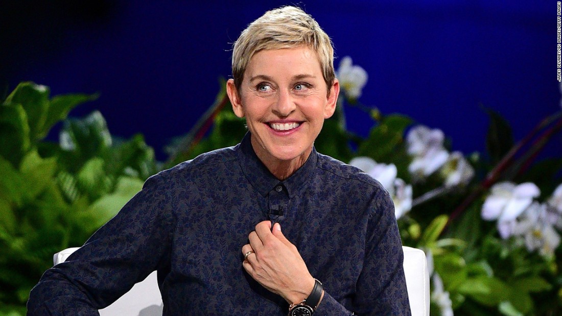 Ellen Degeneres, host of &quot;The Ellen Degeneres Show,&quot; played varsity tennis in high school in Atlanta, Texas.