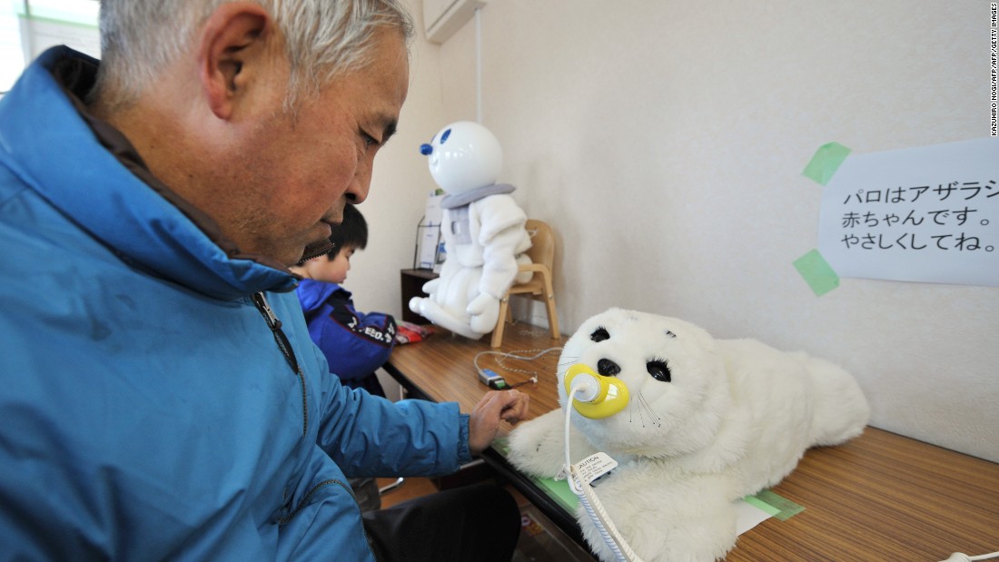 The therapeutic robot baby seal called &#39;Paro&#39; has been used to comfort people affected by disasters in Japan, as well as the elderly and disabled. 