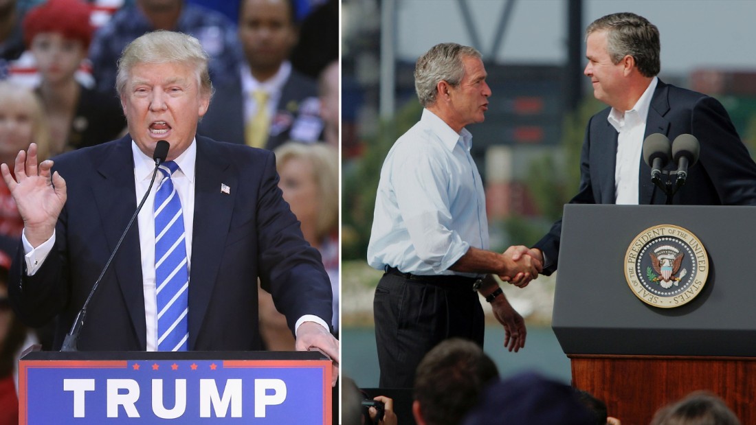 Donald Trump Stands By Jeb Bush George W Bush 9 11 Comments Cnnpolitics