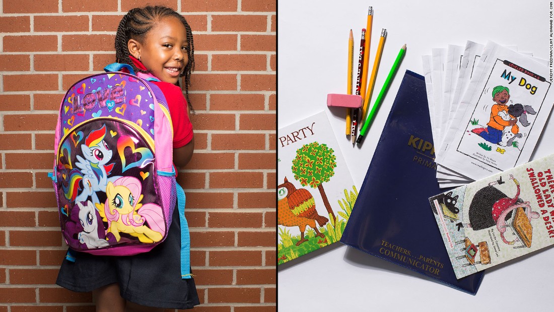 Paris, a kindergarten student at KIPP STRIVE Primary, said she&#39;s just like Rarity, one of the My Little Pony characters on her backpack. &quot;She&#39;s so fancy,&quot; Paris said.