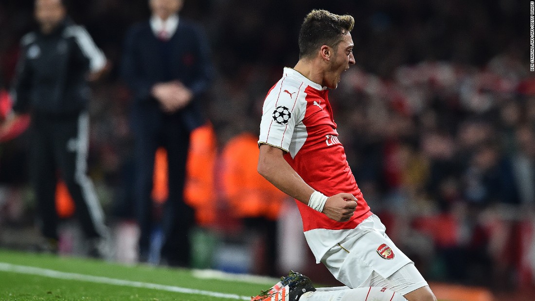 Mesut Ozil is the only player based in the English Premier League to be included in the team. The Arsenal midfielder leads the field with 17 assists in the English top flight, while also contributing six goals to keep his side in with a shout of the title.