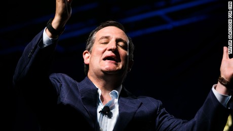 Republican presidential candidate and Texas senator Ted Cruz speaks during the Iowa Faith and Freedom Coalition annual banquet and presidential forum  Monday June 22, 2015 in Des Moines, Iowa.
(Taylor Glascock for CNN)
