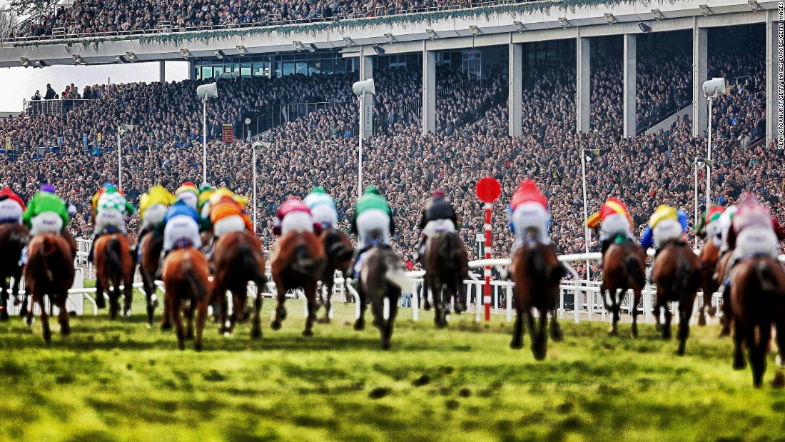 Each year in March, the Cheltenham Festival draws huge crowds. 