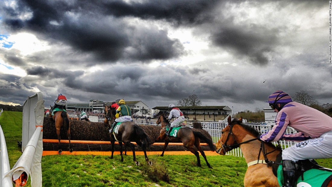 Chepstow, South Wales hosts the Welsh Grand National, with the Wye Valley providing a picturesque backdrop to the course.