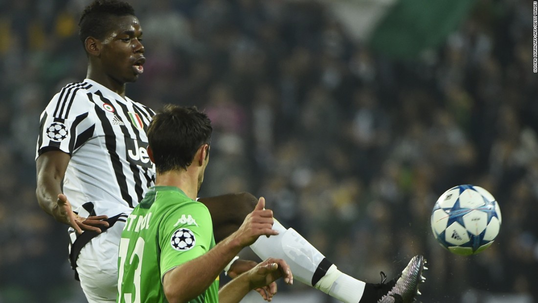 Paul Pogba was unable to inspire Juventus as it was held 0-0 at home by Borussia Moenchengladbach. 