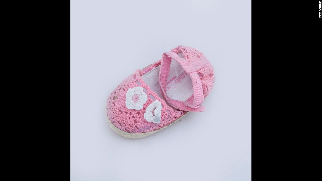 A young child&#39;s shoe
