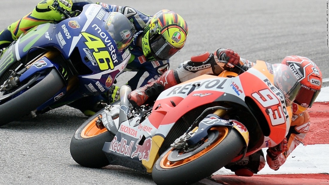 Rossi Penalized After Sepang Clash With Marquez Cnn