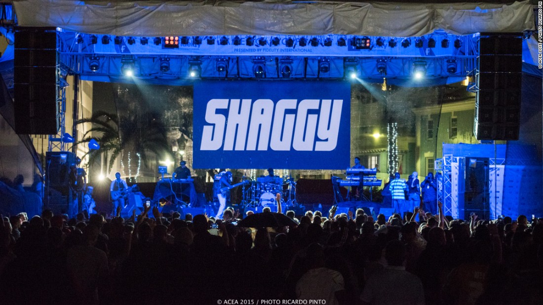 Internationally-renowned reggae fusion artist Shaggy performed at the America&#39;s Cup Jam, a concert held to celebrate the event.