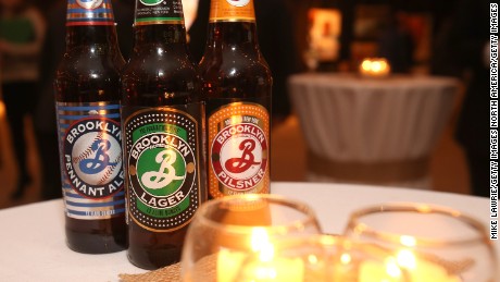 Glaser designed Brooklyn Brewery labels
