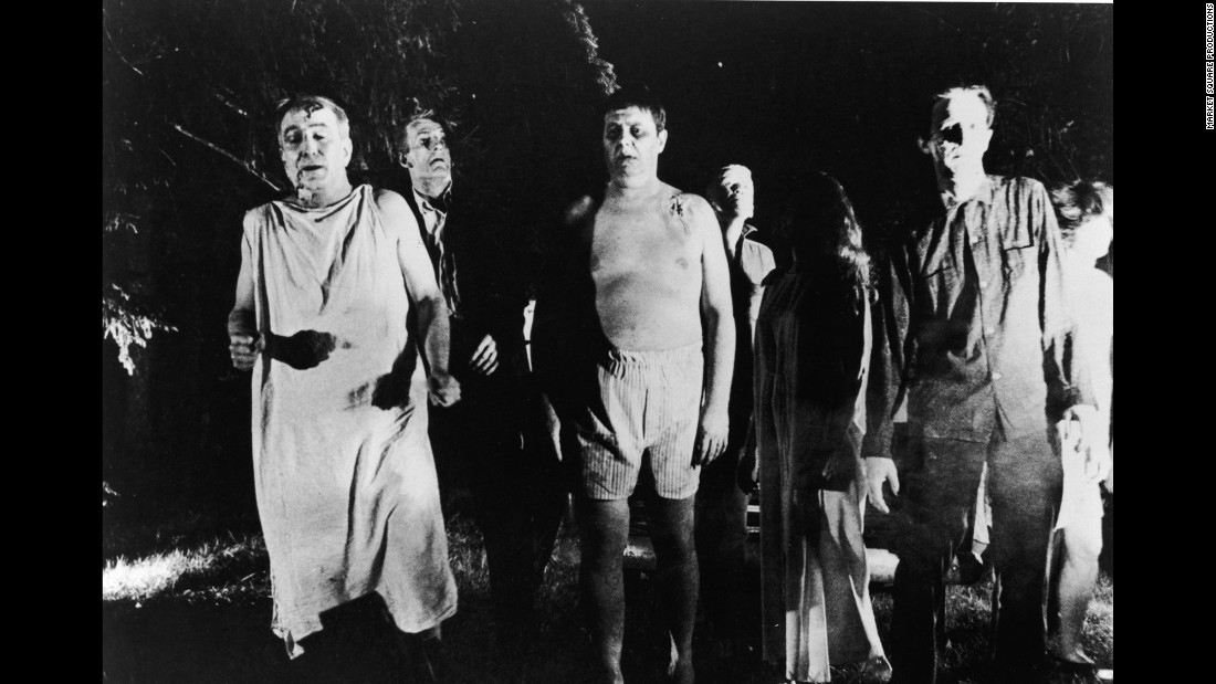 George Romero&#39;s 1968 film &quot;Night of the Living Dead&quot; was made for just over $100,000 and grossed more than $30 million worldwide. It also invented the modern zombie movie, with brain-eating undead ghouls threatening the human population.