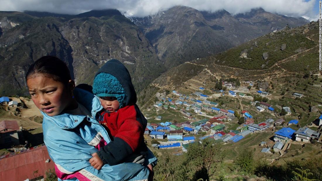 Having lived in the Himalayas for centuries, Sherpas have adapted to easily breathe the thin air. 