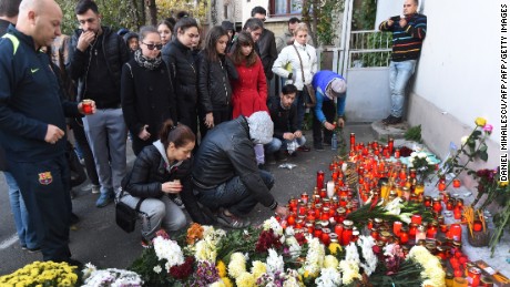 Romania is marking the tragedy with three days of national mourning.