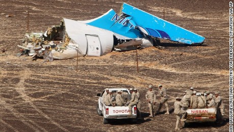 Russian plane crashes in Egypt