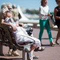 Elderly couple Cannes France