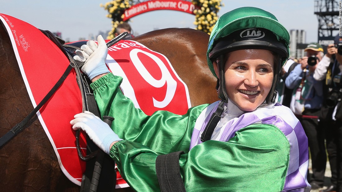 Australian jockey Michelle Payne became &lt;a href=&quot;http://edition.cnn.com/2015/11/03/sport/michelle-payne-melbourne-cup-get-stuffed/index.html&quot; target=&quot;_blank&quot;&gt;the first woman to win the Melbourne Cup&lt;/a&gt;, riding Prince of Penzance on Tuesday, November 3. Payne said she hopes her win will open doors for female jockeys because she believes &quot;that we (females) sort of don&#39;t get enough of a go.&quot;