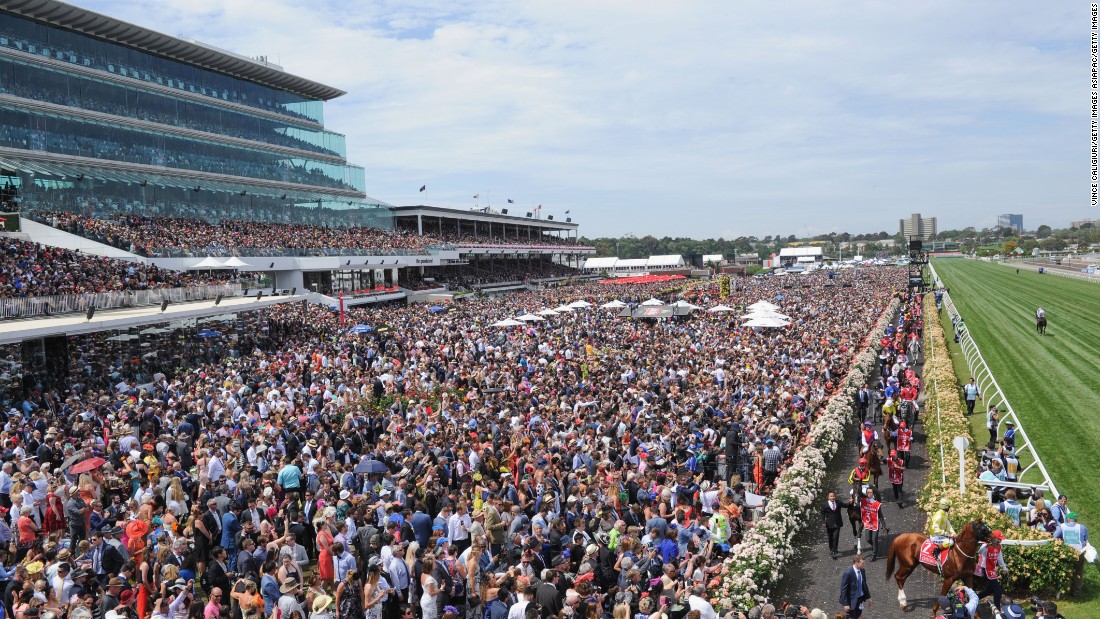There was a huge crowd at Flemington to witness Payne&#39;s landmark win.