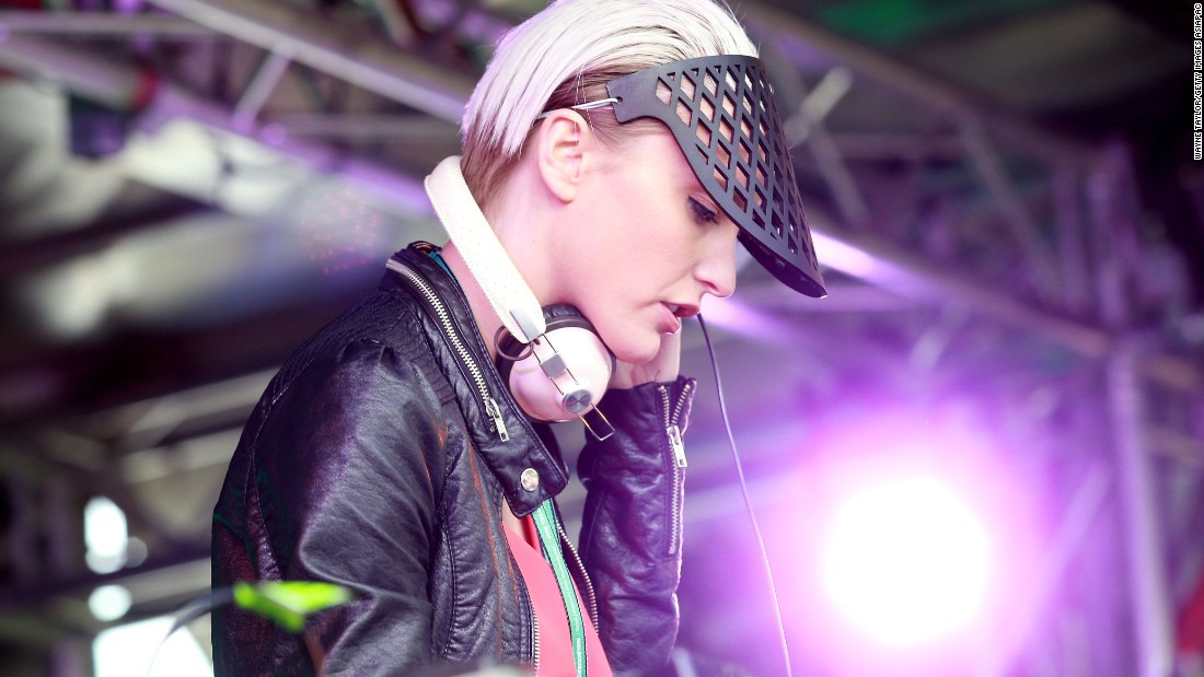 DJ Nussy was on the decks as she entertained the crowds at Flemington.