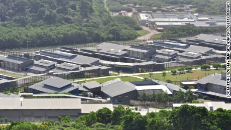 A photo of the Christmas Island Detention Centre, taken in 2013