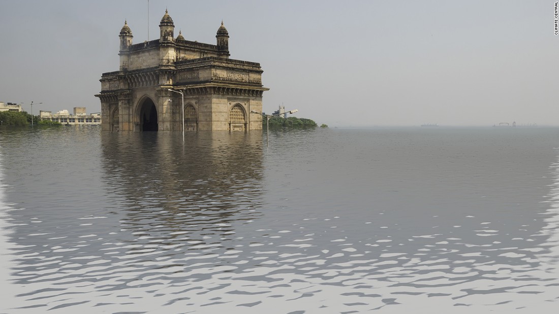 Much more would be submerged in Mumbai, if temperatures rose by four degrees.