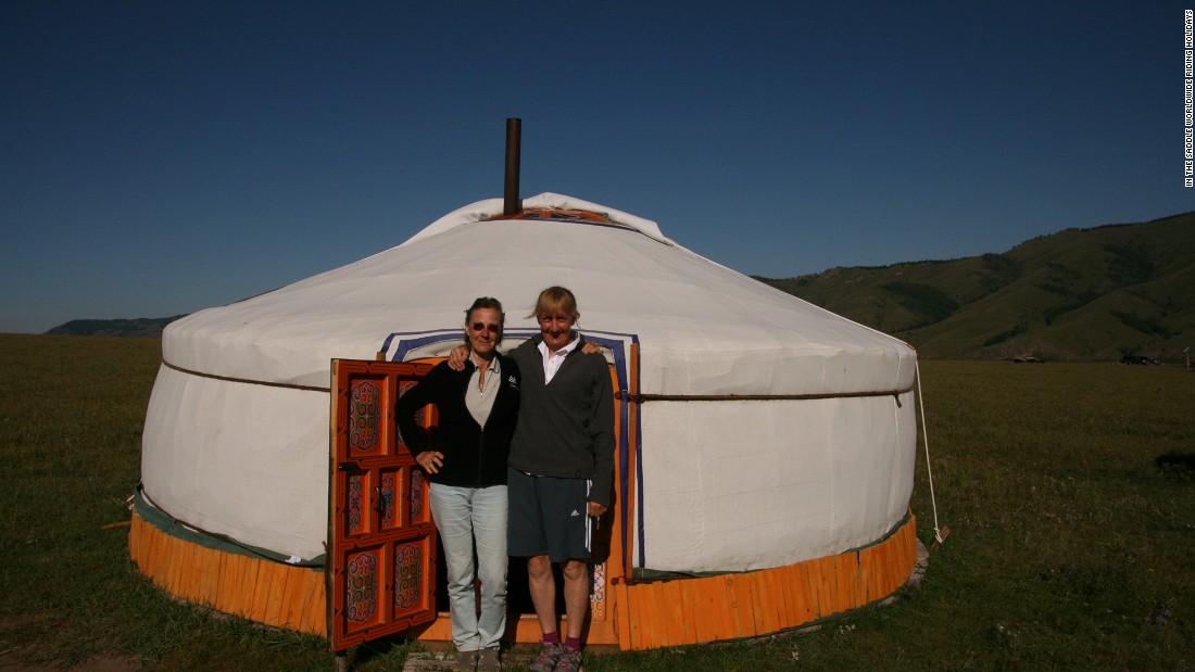 Visitors can stay in traditional yurts during their stay in Mongolia.  