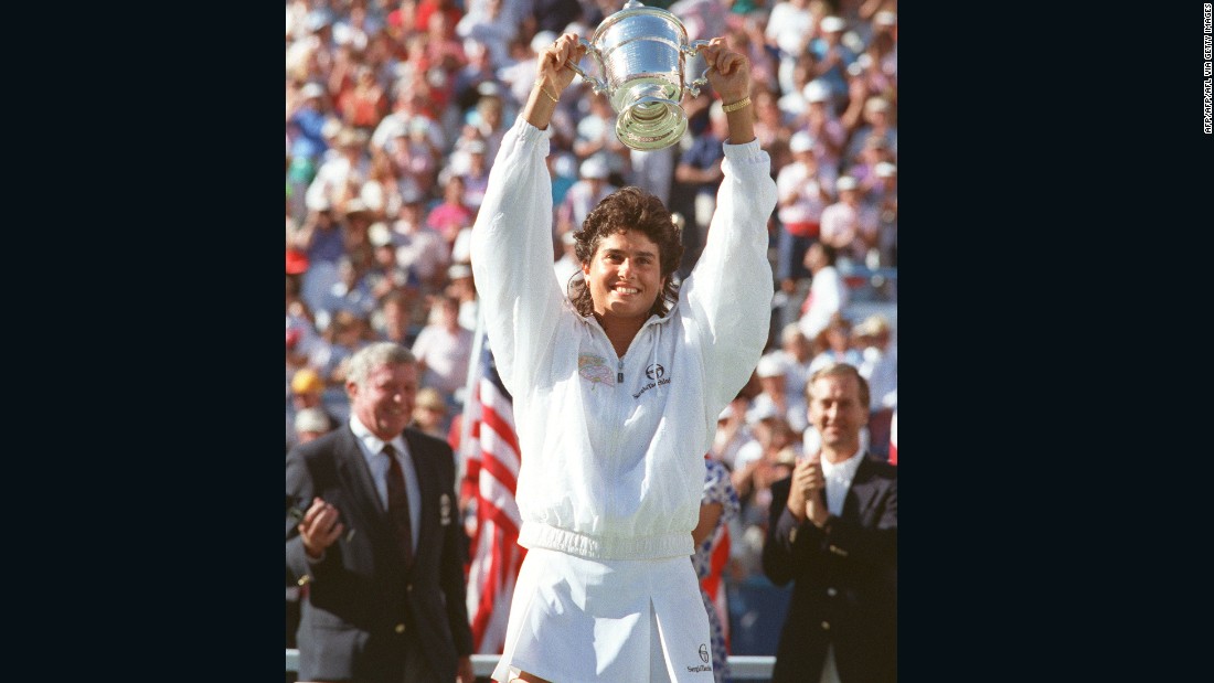 Gabriela Sabatini won her only grand slam title at the 1990 U.S. Open, and lost in the following year&#39;s Wimbledon final. Argentina&#39;s world No. 3 was a regular semifinalist in the other two slams. 