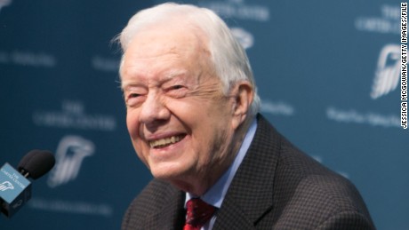 Former President Jimmy Carter discusses his cancer diagnosis during a press conference at the Carter Center on August 20, 2015 in Atlanta, Georgia.
