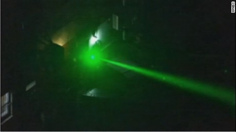 Man arrested for repeatedly pointing laser at news helicopter