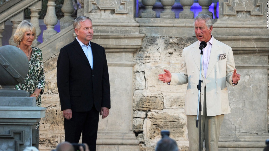 Britain&#39;s Prince Charles expresses solidarity with France at a birthday barbecue in his honor near Perth, Australia, on November 14. 