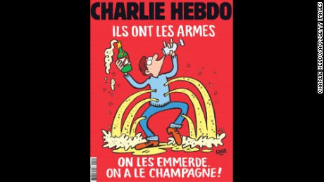 The latest cover of Charlie Hebdo. 