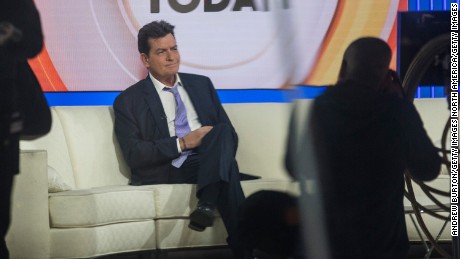 NEW YORK, NY - NOVEMBER 17:  Actor Charlie Sheen waits on the set of the Today Show before formally announcing that he is H.I.V. positive in an interview with Matt Lauer on November 17, 2015 in New York City. Sheen says he learned of his diagnosis four years ago and was announcing it publically to put an end to rumors and extortion.  (Photo by Andrew Burton/Getty Images)