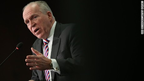 CIA Director John Brennan answers questions after delivering remarks at the Center for Strategic and International Studies November 16, 2015 in Washington, D.C.