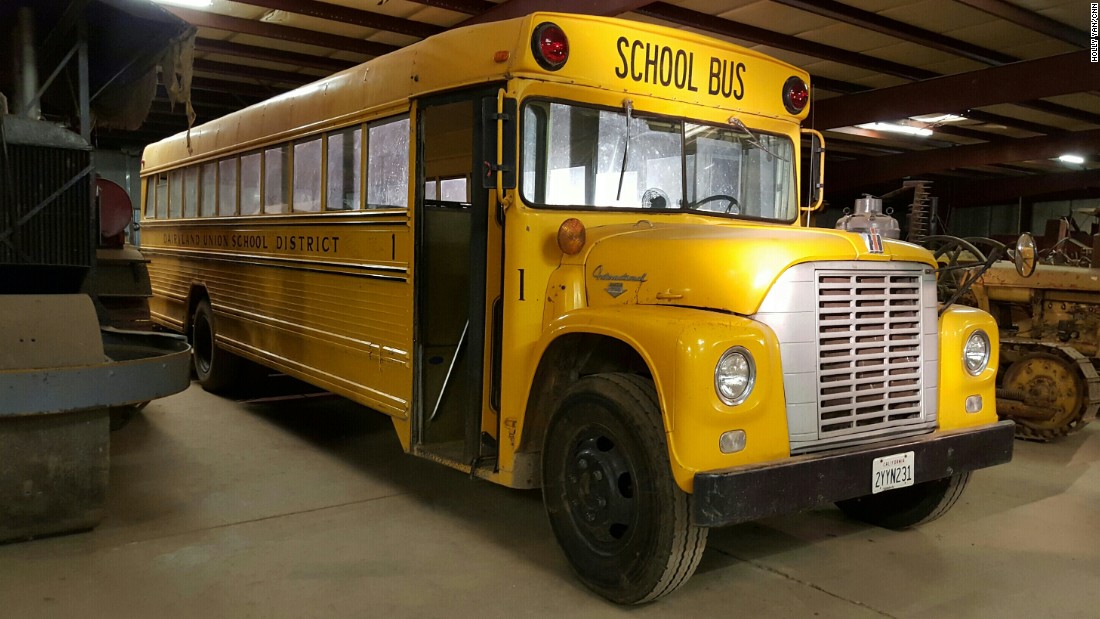 The school bus where 27 people were kidnapped has been kept at Bright's Museum in Le Grand, California. 