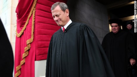 Supreme Court Chief Justice John Roberts arrives during the presidential inauguration on the West Front of the U.S. Capitol January 21, 2013 in Washington, D.C.
