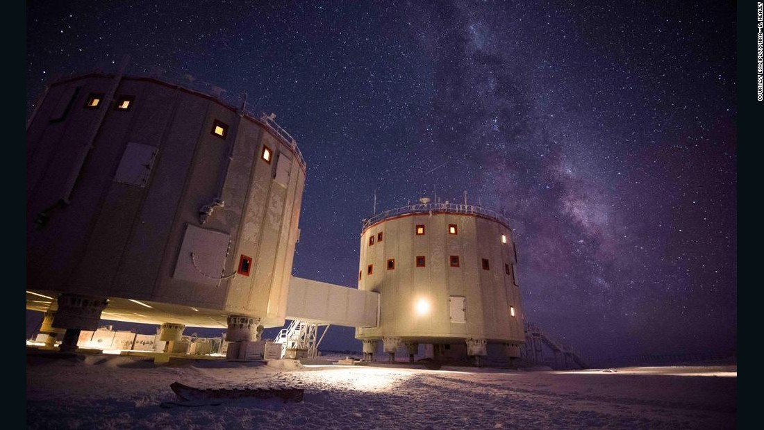 Scientists are using the Concordia research station in Antarctica to research the effects of long space missions. In winter, no sunlight is seen for four months and the typical crew of 12 live in complete isolation.
