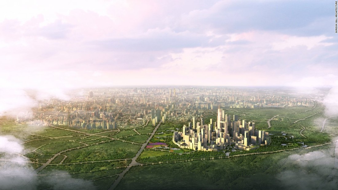China may perform miserably overall when it comes to air pollution but by 2020, this is what Great City, a town outside of Chengdu, China is projected to look like. It&#39;s been designed so that the distance between any two points in the city should be walkable within about 15 minutes, eliminating the need for cars. 