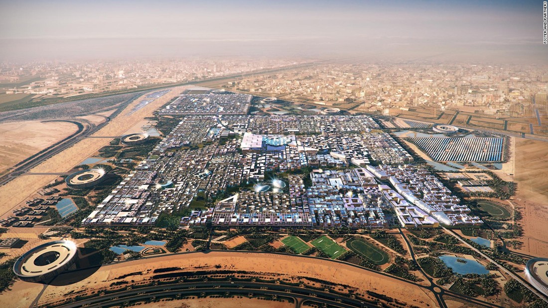 Abu Dhabi in the UAE is building what they say will be the world&#39;s first zero-carbon city. Not only will it be free of cars and skyscrapers, it will be solar-powered. 
