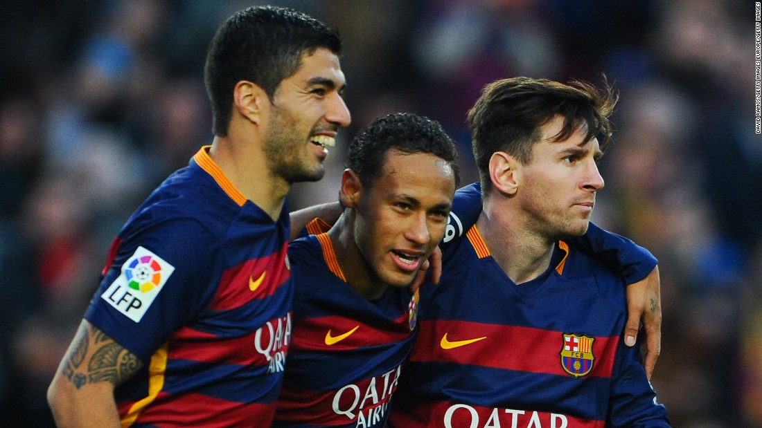 &lt;strong&gt;November 28, 2015: &lt;/strong&gt;Barcelona&#39;s talented treble were all on the scoresheet as Real Sociedad were thumped 4-0 at the Camp Nou, Neymar grabbing two. The win maintained Barca&#39;s four-point lead at the top of La Liga. 