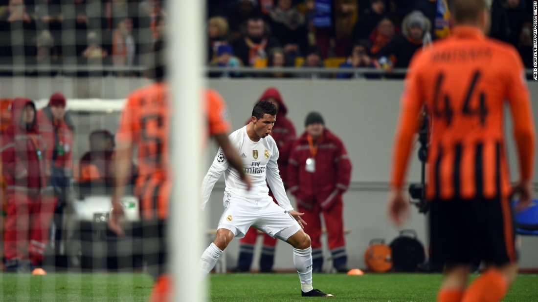 &lt;strong&gt;November 25, 2015: &lt;/strong&gt;After a rare three-game drought, Ronaldo returned to scoring ways with a double as Real beat Shakhtar Donetsk 4-3 in the Champions League.