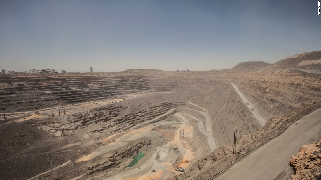 The main pit of the Jwaneng diamond mine in Botswana, November 2015