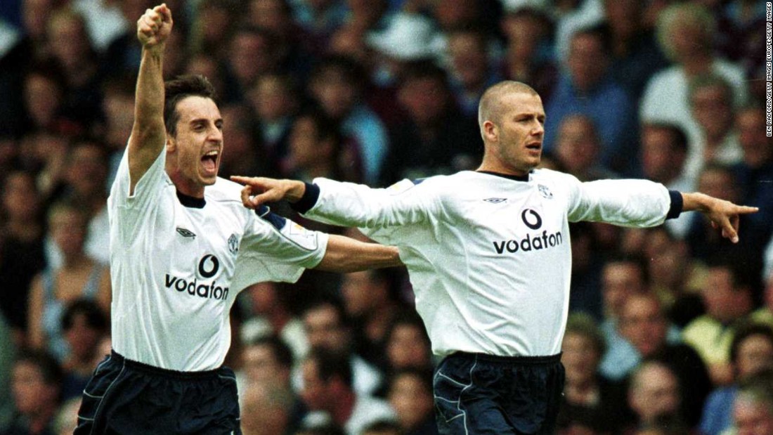 Neville is a close friend of David Beckham, and the two formed a profitable partnership down United&#39;s right flank for a number of years before the latter left for Spanish giants Real Madrid in 2003.