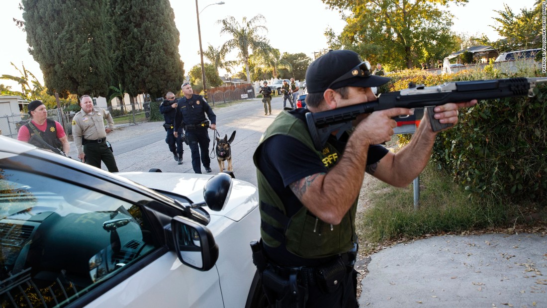 The residential area was not far from where the shooting occurred.