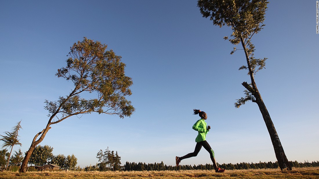 Kenya&#39;s Mary Keitany became the World Half Marathon champion in 2009 and won the London marathon in 2012 with a time of 2:18:37 -- making her the second fastest woman (behind Great Britain&#39;s Paula Radcliffe) ever to run the event. Keitany pictured during a training run near Iten. 
