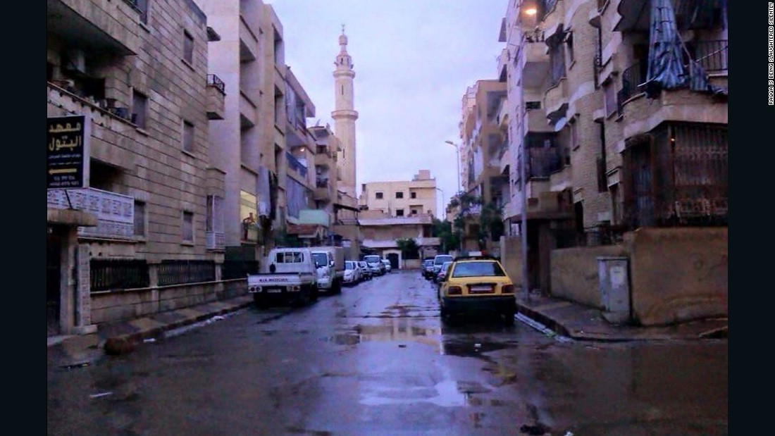 The streets of Raqqa before it was under ISIS control, in an undated photo provided to CNN by RBSS.